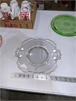 le smith glass handled platter