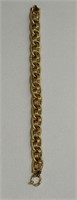 14 K Gold Link Bracelet, 10.9 g 7 1/2”