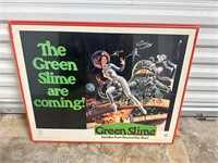 Vintage Poster Green Slime Framed