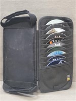 Visor Case Full of CDs- Def Leppard, Black-eyed