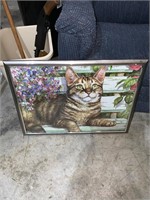 framed cat puzzle