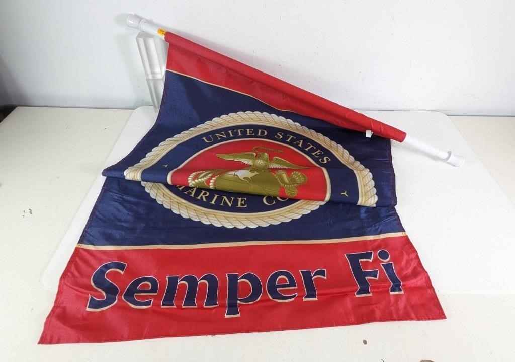 (1) Marine Corps Semper Fi Garden House Flag