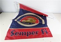 (1) Marine Corps Semper Fi Garden House Flag