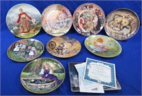 9-STORYBOOK PORCELAIN COLLECTOR PLATES*1981-1986