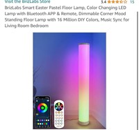 BrizLabs Smart Easter Pastel Floor Lamp