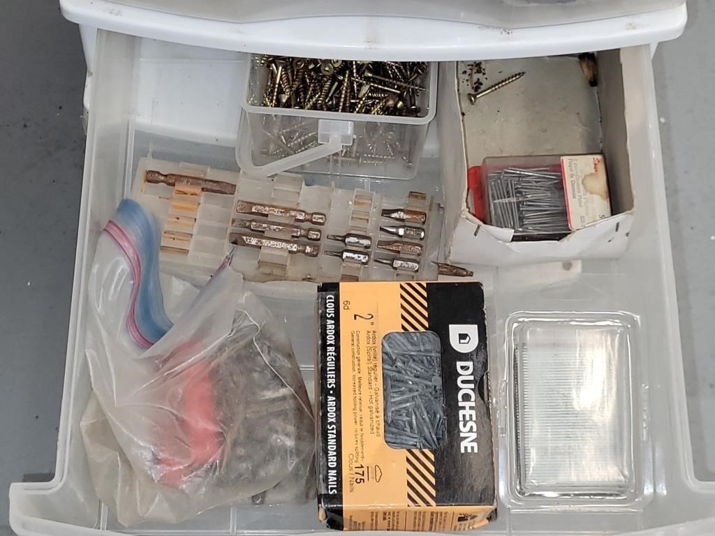 DRAWER WITH NAILS & BITS