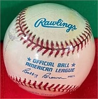 Z - TED WILLIAMS SIGNED BASEBALL (P274)