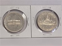 CND 1973(100 YRS PEI) & 1976 $1.00 COINS