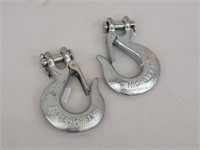 Pair of new 1/4" metal hooks