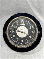 Vintage Bulova Rim Wind Keyless 8 Day Clock