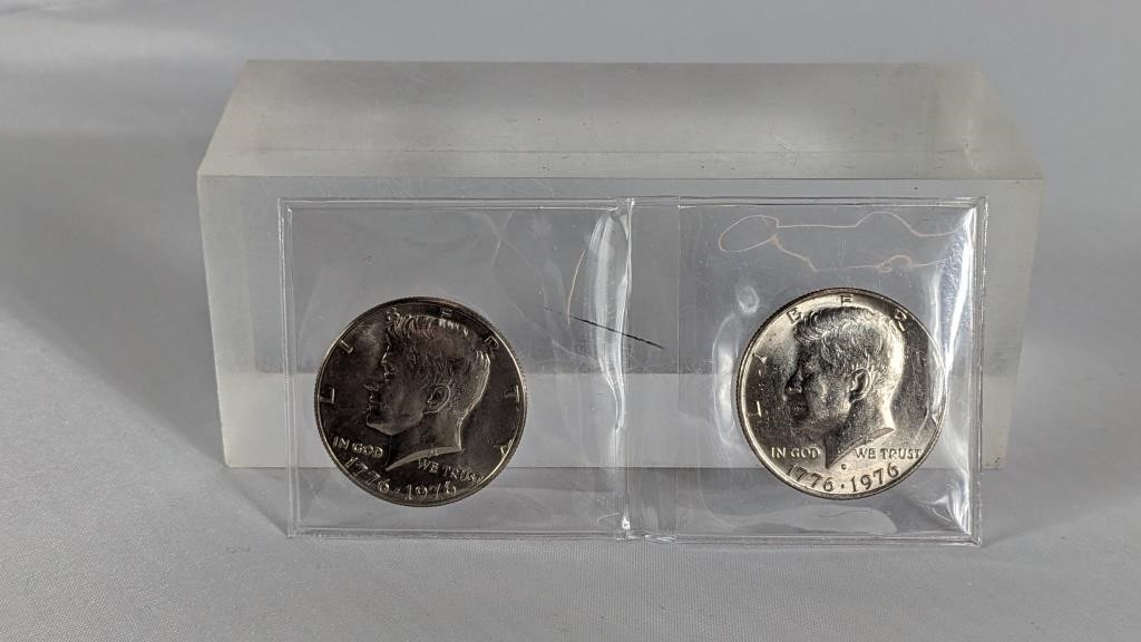 1976 & 1976D Bicentennial Kennedy Half Dollars