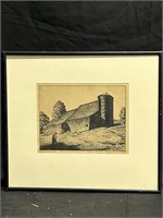 Alice Standish Buell Signed Etching. ‘Vermont