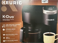 KEURIG K DUO COFFEEMAKER RETAIL $220