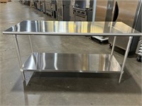 NEW 30" x 72" 16 Stainless Steel Work Table