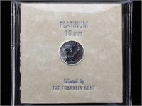 Platinum Franklin Mint Coin 10mm