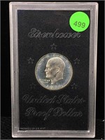 1971 Silver Ike Dollar In Case