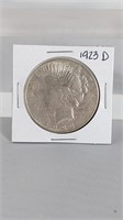 1923-D Peace Dollar, Silver