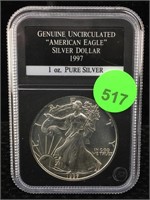1997 Silver Eagle 1 Oz 999 In Case