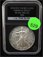2009 Silver Eagle 1 Oz 999 In Case
