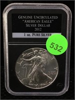 2012 Silver Eagle 1 Oz 999 In Case