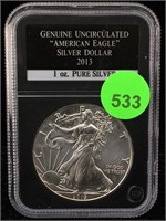 2013 Silver Eagle 1 Oz 999 In Case