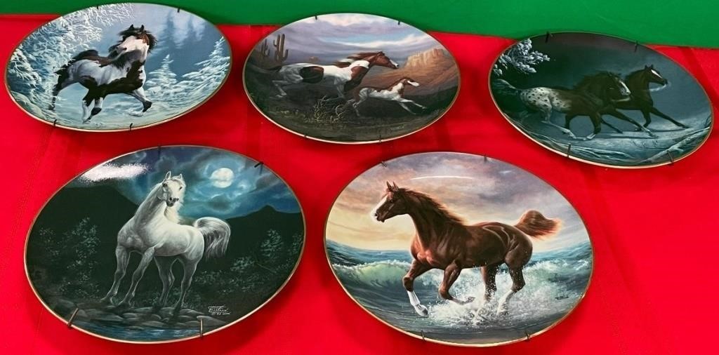 Z - LOT OF 5 COLLECTIBLE PLATES (P297)