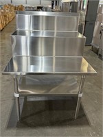 NEW ALL STAINLESS 36” x 36” Step Up Table