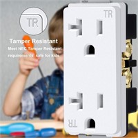 1 PACK BESTTEN 20 Amp Wall Receptacle Outlet,
