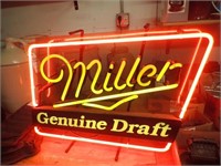 Miller Genuine Draft Neon Light - 24"Wx18"H