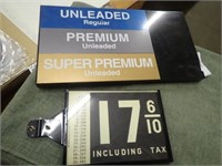 Amcometal Super Premium Unleaded Gas Sign -