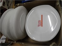 Box w/ Several Wisconsin Dairies Dinner Plates