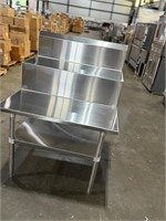 NEW ALL STAINLESS 36” x 36” Step Up Table