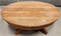11 - SOLID WOOD ROUND COFFEE TABLE