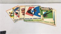 17 Vintage Chicago Cubs Programs T13C