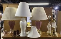 (U) Table Lamps and Sconces 27” tallest