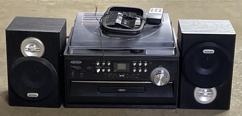 (U) Jensen CD Record Player with Speakers Model
