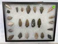NATIVE AMERICAN ARTIFACTS - 24 ARROWHEADS TOTAL