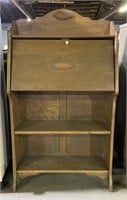 (H) Vintage Wooden Drop Desk Shelf 28” x 11 1/2”