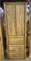 (M) Vintage Wooden Cabinet 27” x 18” x 76”