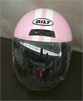 Bilt Motorcycle Helmet, White/Pink, Size XS