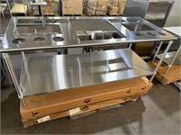 NEW!!! 84”x36” SS Prep Table Beverage Counter