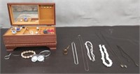 Jewelry Box w/ Earrings & Necklaces