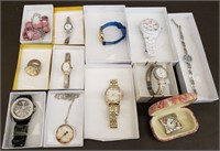 Lot of 12 Fashion Watches. Some Need Batteries
