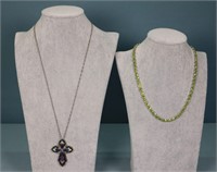 (2) Ladies Sterling Silver Necklaces