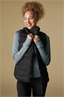 Women's Black Puffer Vest. Size: Small. See