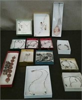 Box-13 PC. Of Jewelry, Necklaces, Earrings,
