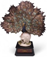 Giuseppe Armani Limited Edition Peacock Sculpture.