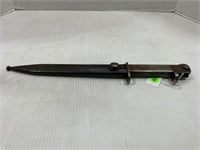 BAYONET WITH SCABBARD STAMPED 3625 ON HANDLE