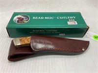 BEAR MGC 296 6 1/2" OAK SKINNER KNIFE WITH SHEATH