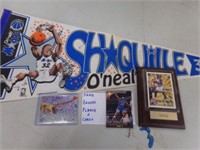 Shaq Banner, Plaque and cards
